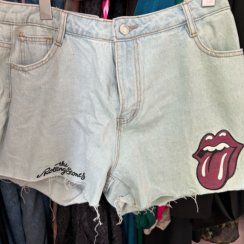 The Rolling Stones Denim Shorts